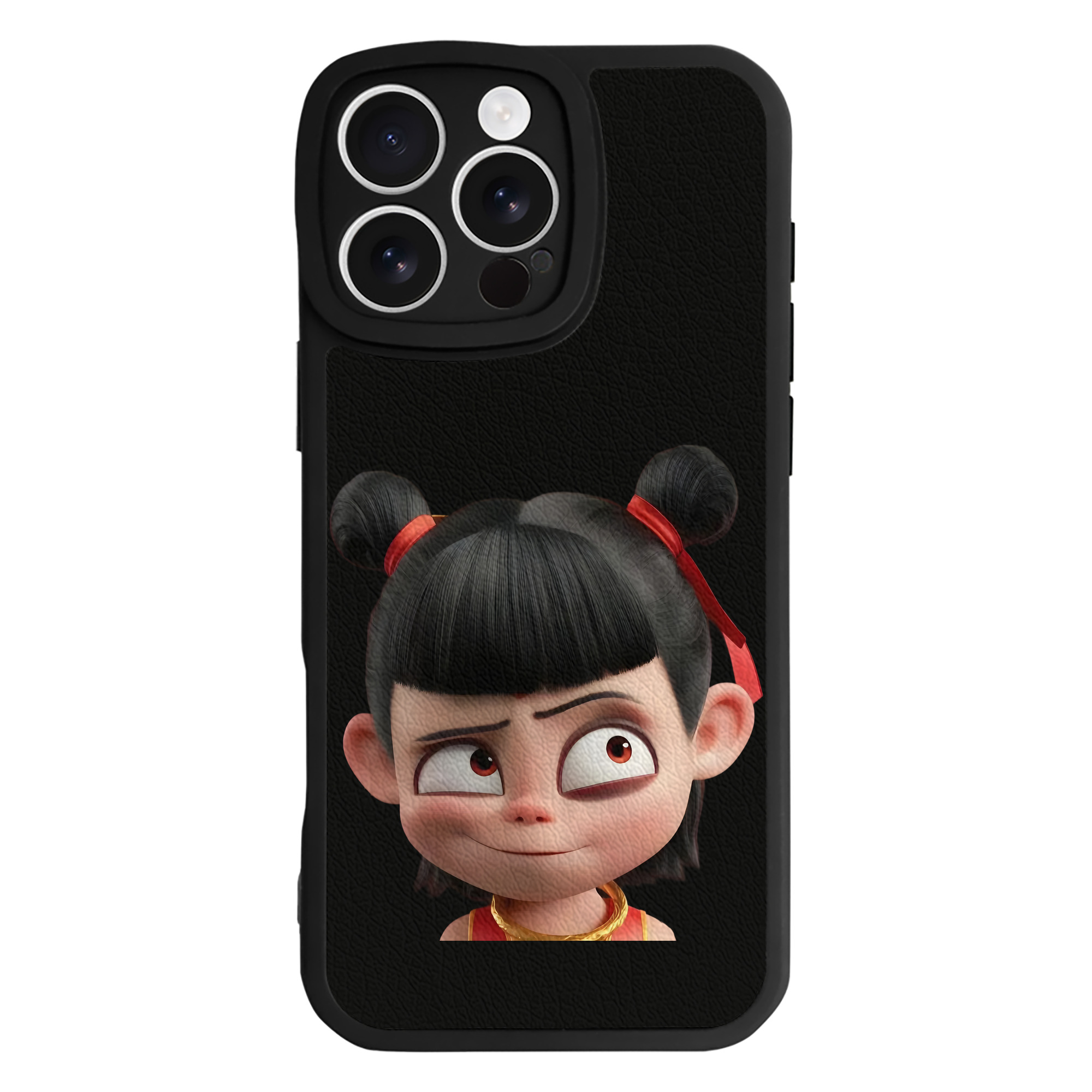 （画像用） Ne Zha 2 ナタ 魔童の大暴れ 【iPhone 16シリーズ対応】シリコンスマホケース（レザー調） 材質：シリコン